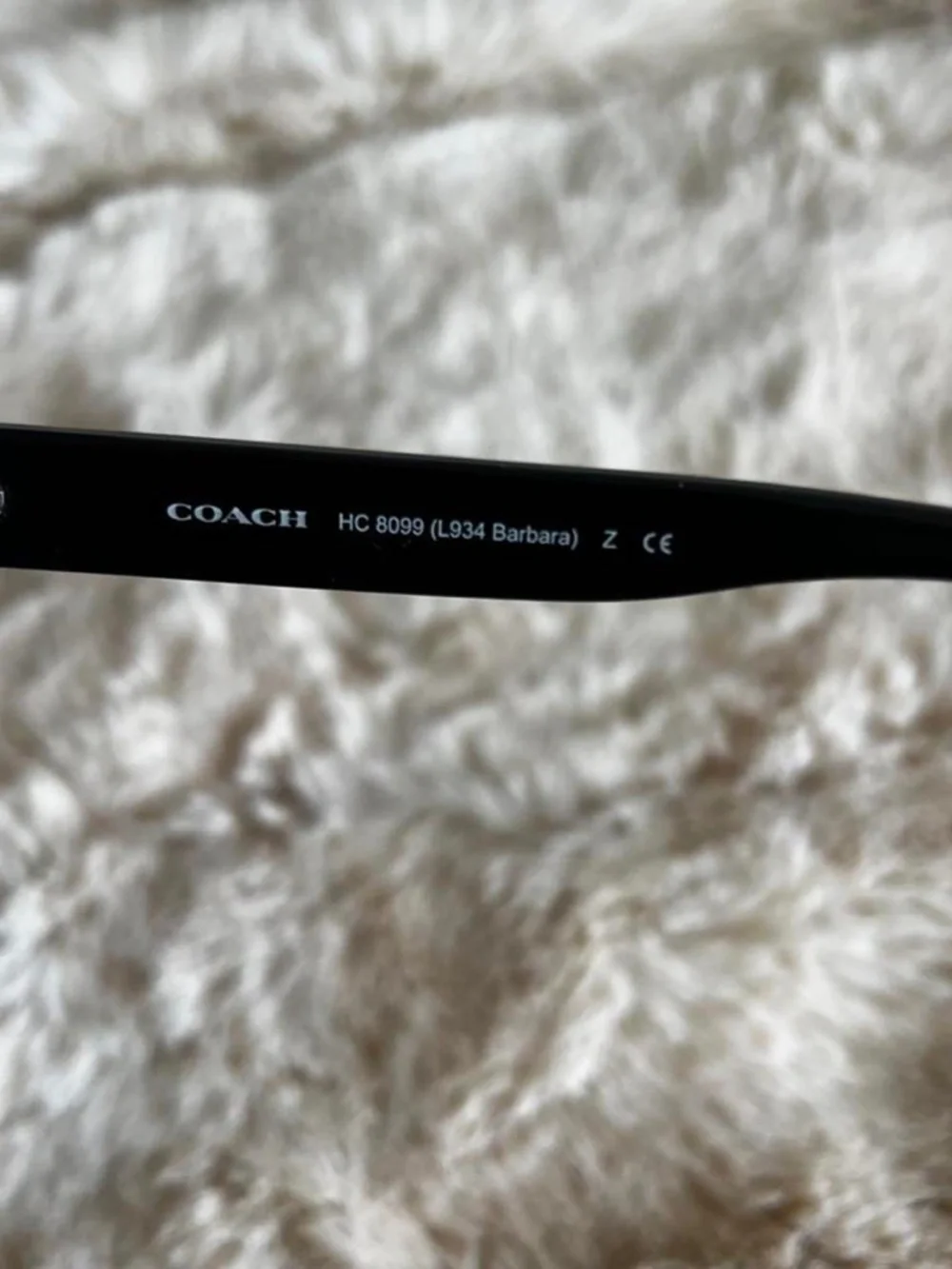 COACH Barbara HC 8099 Black Oversized Square Sunglasses